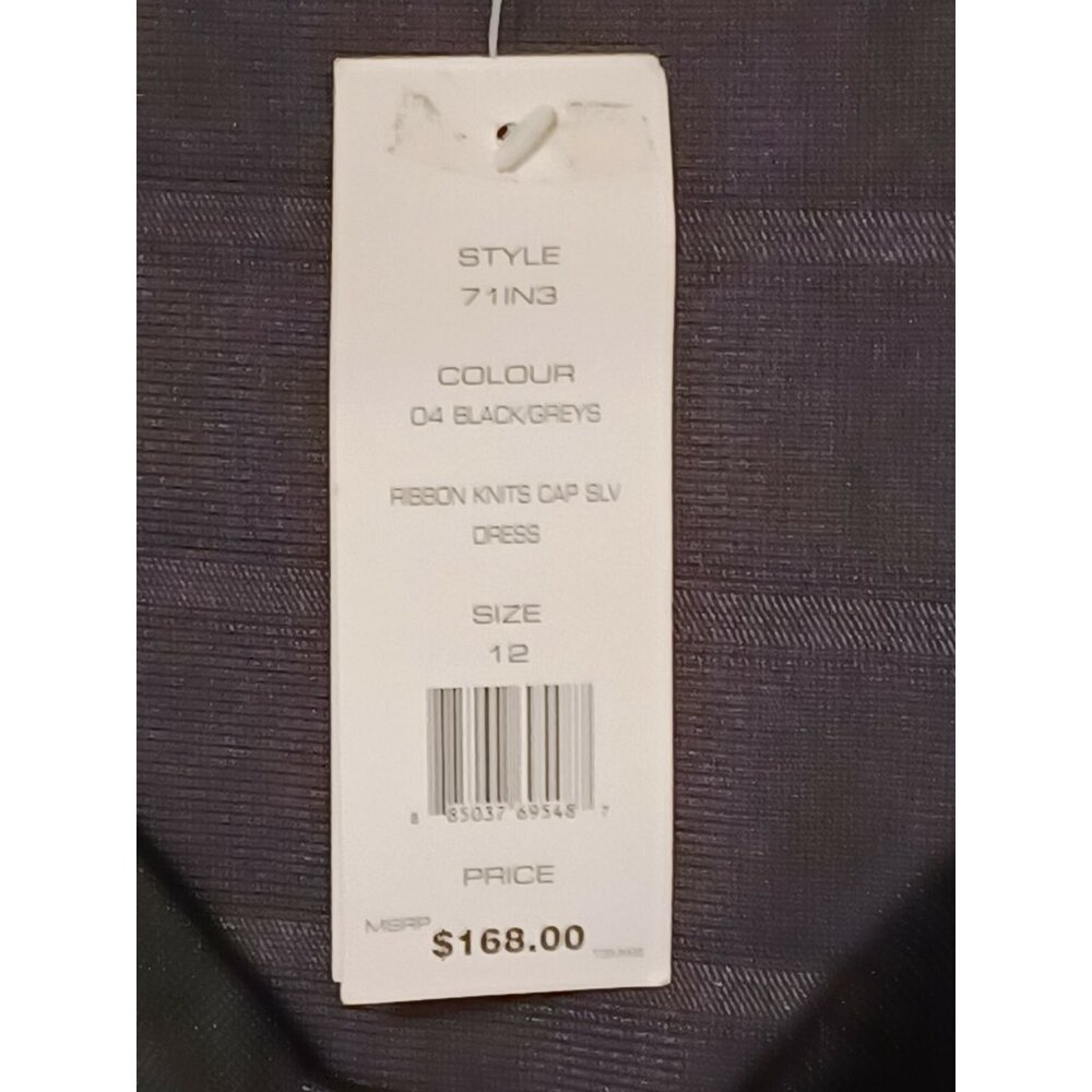 French Connection Ribbon Knits Cap Sleeveless Dress Size 12 - Picture 3 of 4